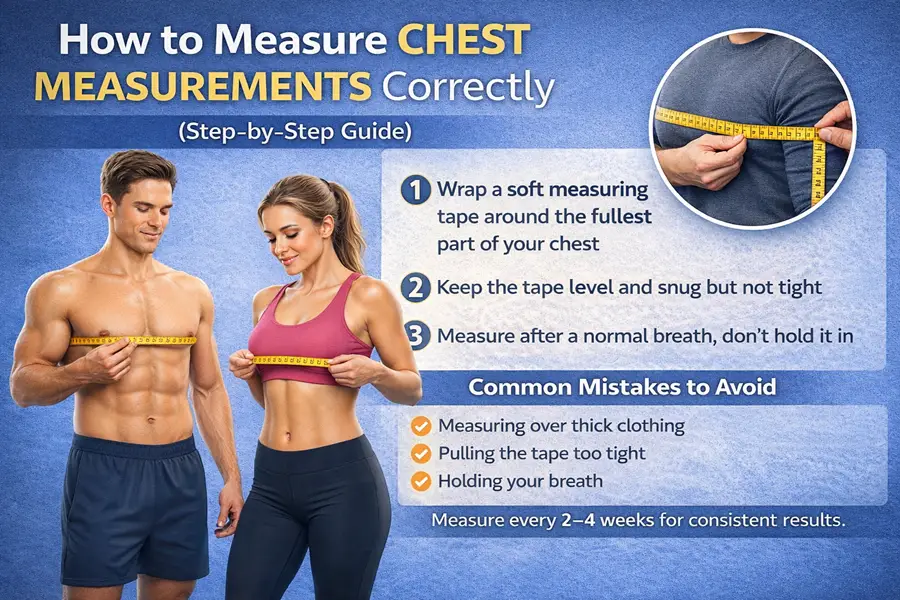 How to Measure Chest Measurements Correctly (Step-by-Step Guide)