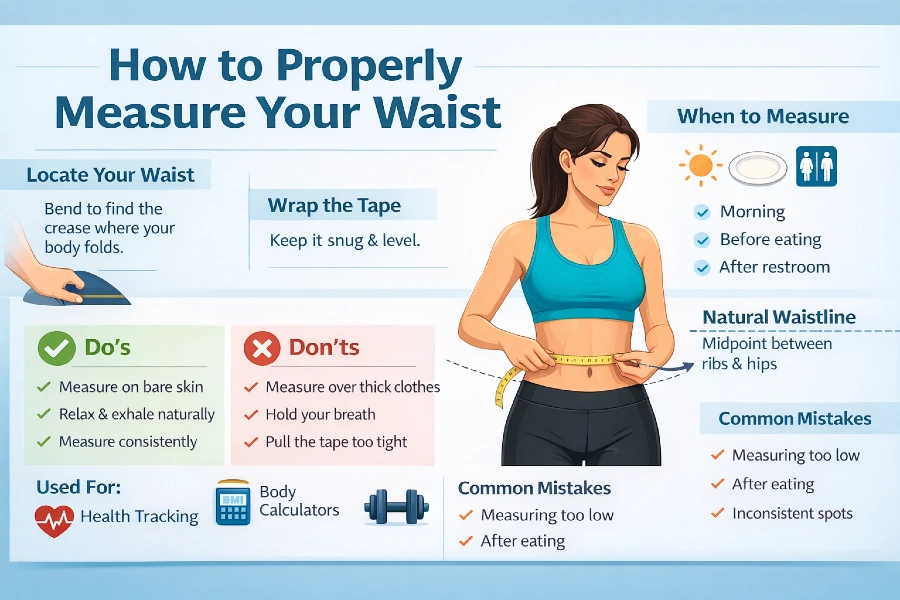 How to Properly Measure Your Waist (Detailed Guide) calculators.fit