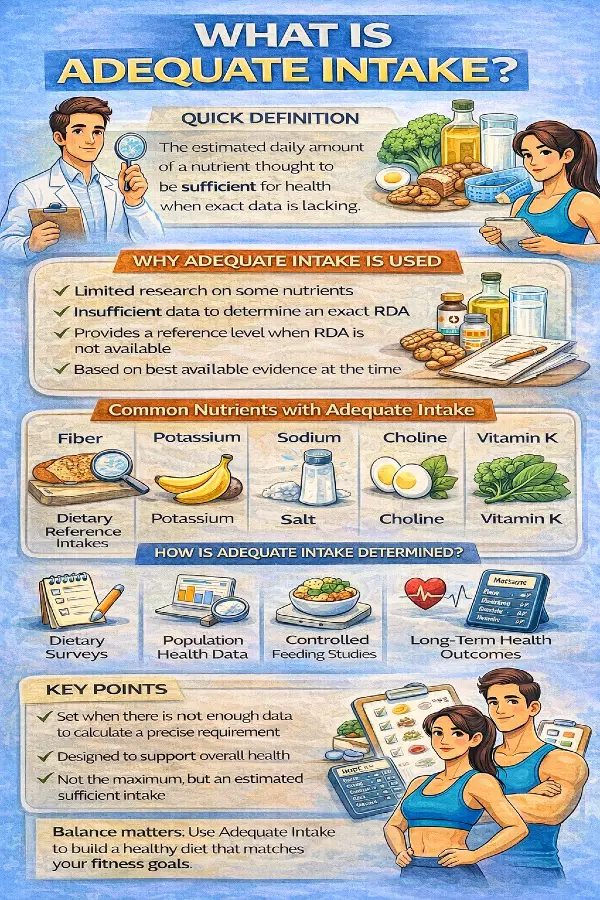 What Is Adequate Intake Quick definition by Calculators.fit