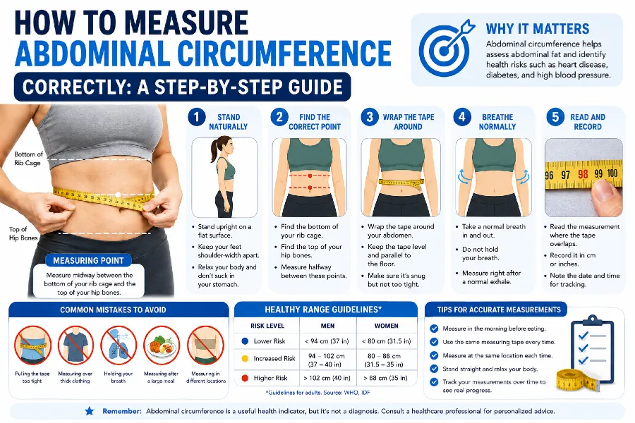 How to Measure Abdominal Circumference Correctly A Step-by-Step Guide by calculators.fit